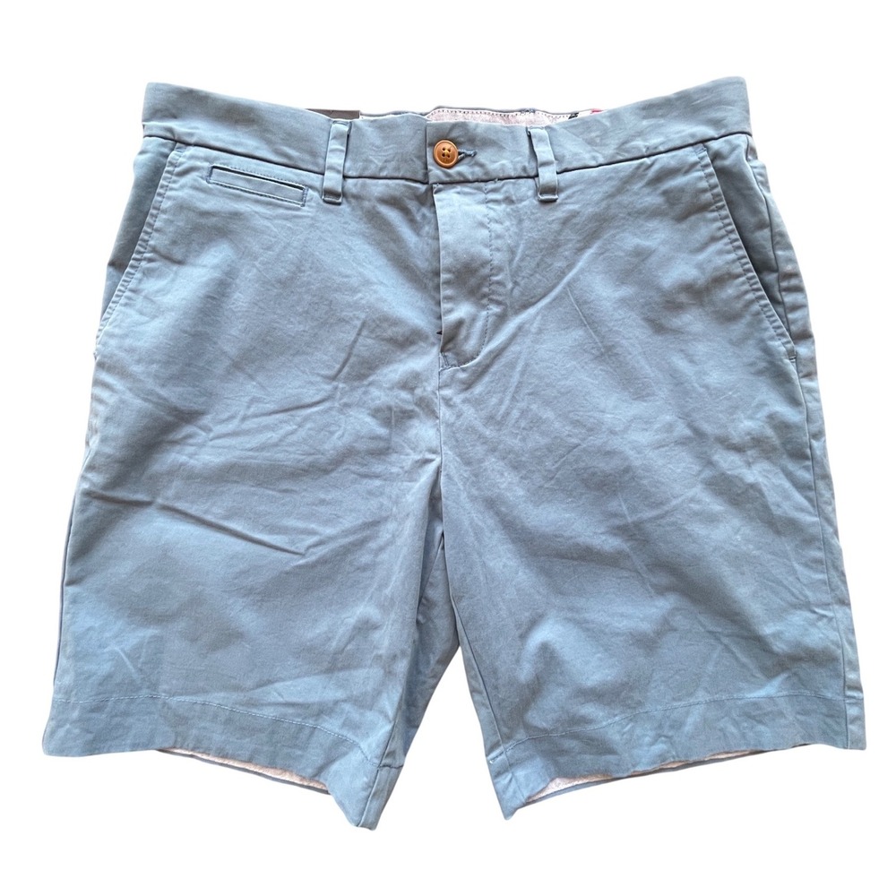 NEW Tommy Hilfiger Mens Blue Chino Shorts 34W 9 Inch Inseam 78B1507 496